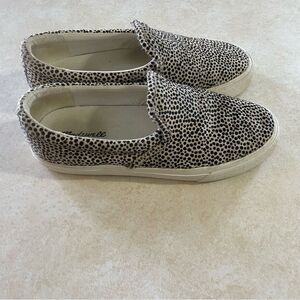 Madewell AH765 Calf hair animal print women’s shoes sneakers size 7.5